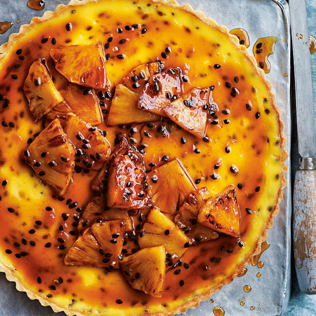 Passionfruit-tart-with-rum-pineapple-two-busy-bees-honey