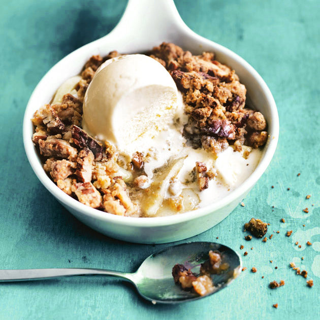 Apple, Honey, Pecan and Ginger Crumbles from Two Busy Bees Honey