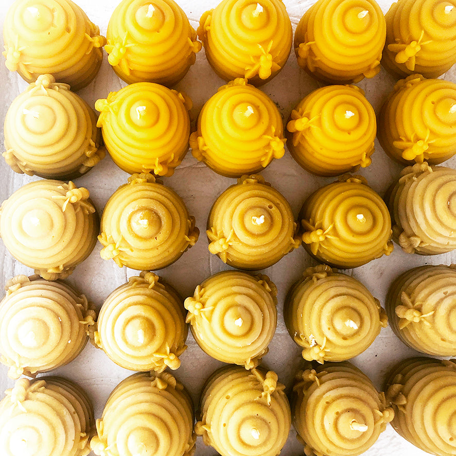 Beautiful beeswax candles are finally back in store!