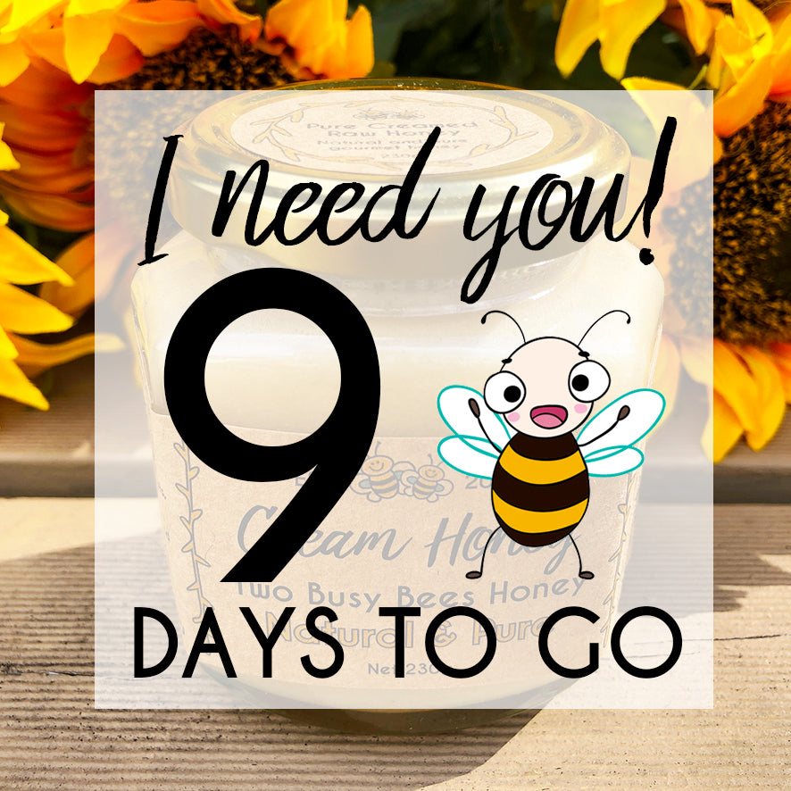 Only 9 days to go, on the countdown now till the end!