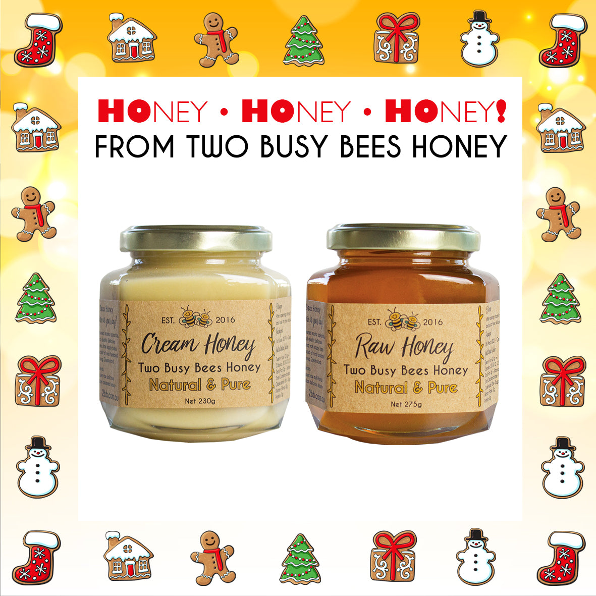 Two-Busy-Bees-Honey-Christmas-Creamed-Honey-Pure-Honey