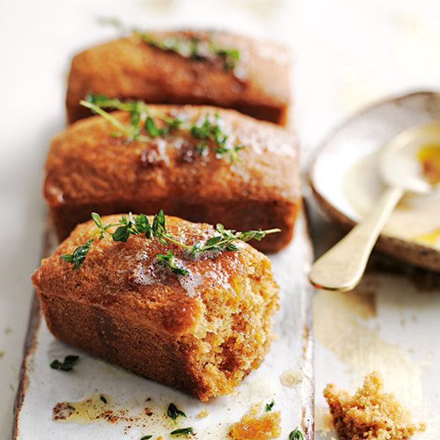 Brown-butter-honey-and-lemon-thyme-cakes-two-bsuy-bees-honey