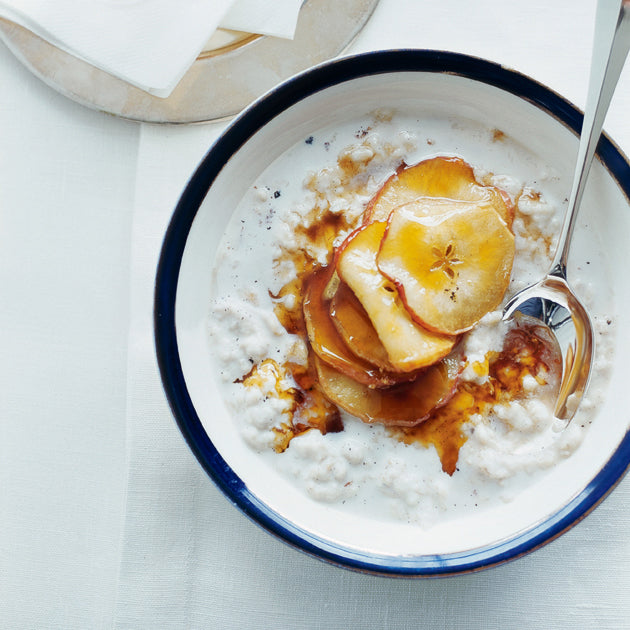Vanilla Porridge with Honeyed Apples from Donna Hay using Two Busy Bees Honey